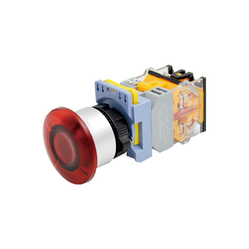 帶燈(自鎖)蘑菇頭按鈕